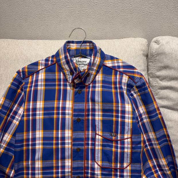 Vivienne Westwood 비비안웨스트우드 체크 로고 셔츠
