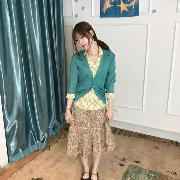 부드럽고도 내추럴한 보헤미안 무드𓂃˖₊ 분위기 있는 빈티지 코디셋🌾