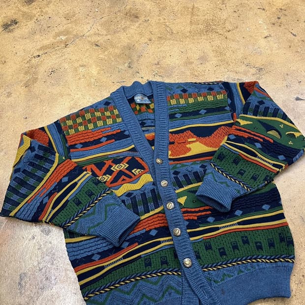 [정품/M] 게쿠 오스트레일리아 케이블 울 가디건 b18