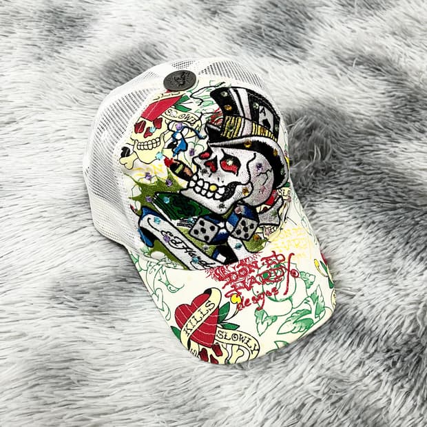 에드하디 스컬 메쉬 볼캡