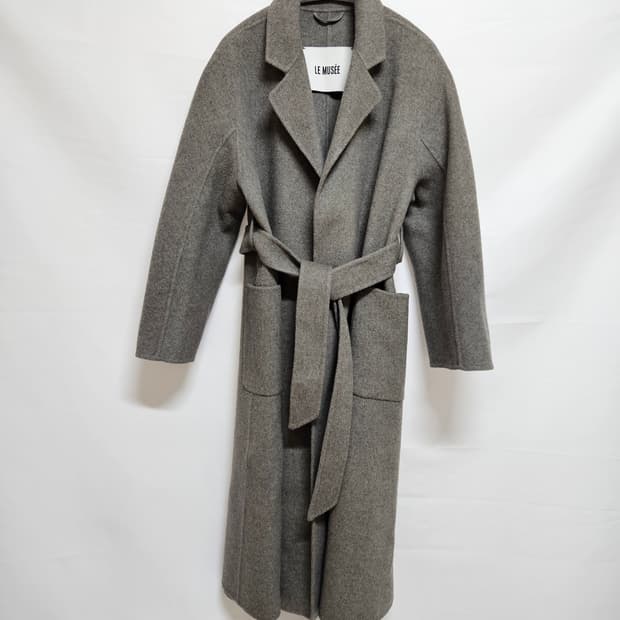36 뮤제 미니멀 울 캐시미어 롱코트