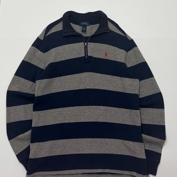 Polo 폴로랄프로렌 신형 스트라이프 하프 집업