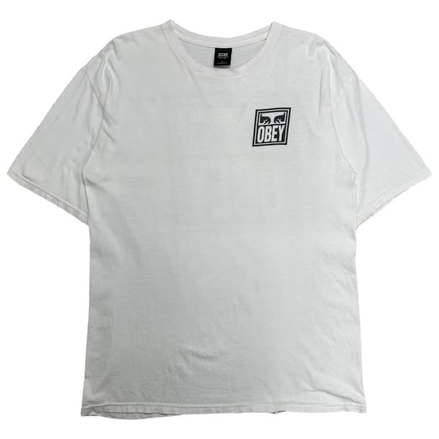 OBEY 반팔티 화이트 L
