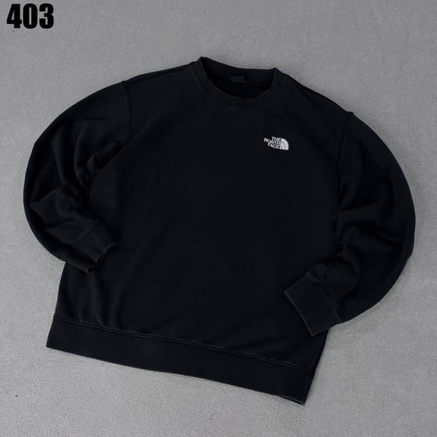 노스페이스 블랙 맨투맨 