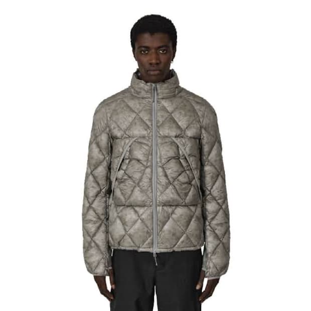 (M) 로아 하이킹 다운 패딩 자켓 실버 - 800필 다운