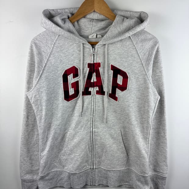갭 레드체크 후드집업1697
