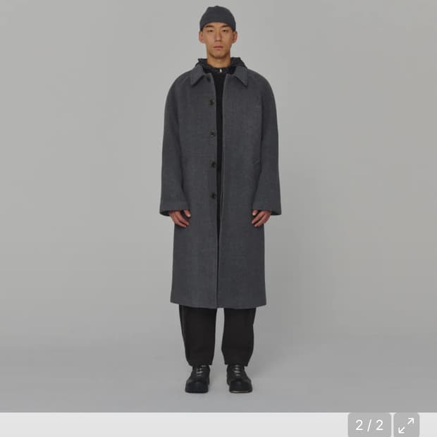 24 FW 아모멘토 WOOL RAGLAN COAT [L]