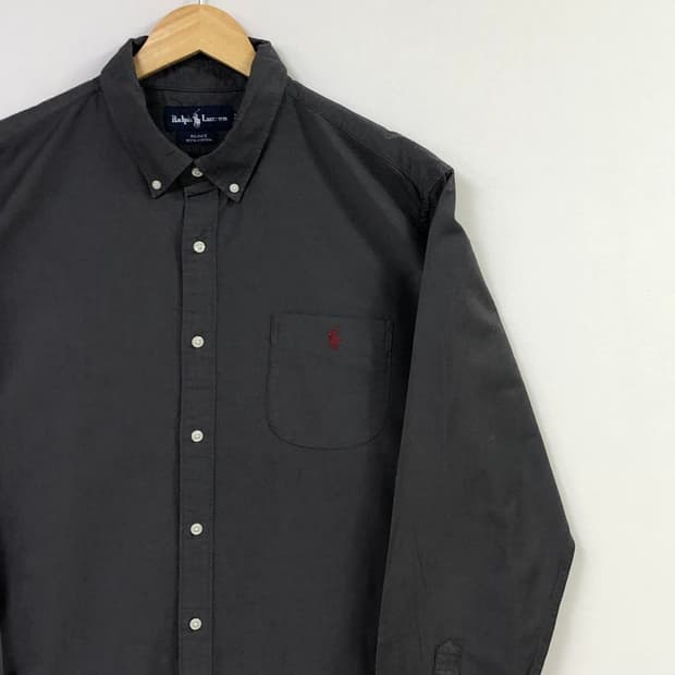 L 폴로 옥스포드 솔리드 셔츠