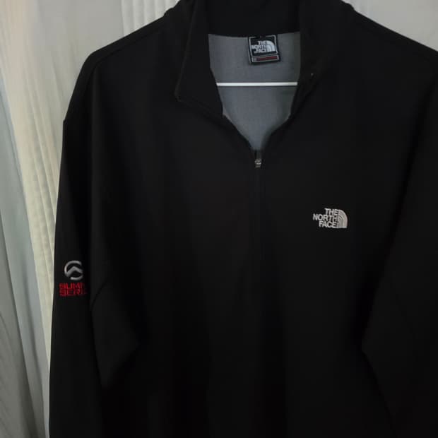 노스페이스 써미트 검정 반집업