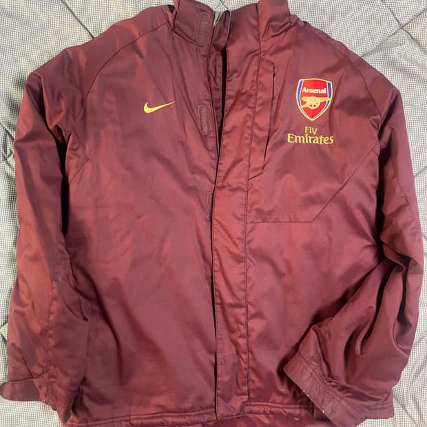 아스날 바람막이 패딩 xl