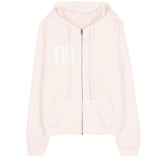 클리시어 kleesier 09 넘버링 후드집업 핑크