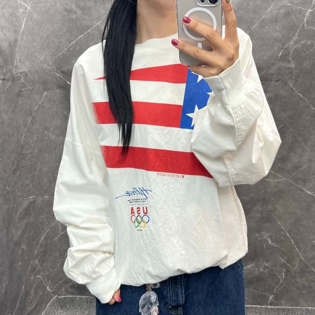 Vintage 미국프린팅 롱슬리브 s181