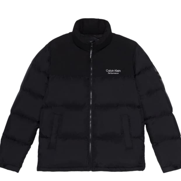 캘빈클라인 퍼포먼스 덕다운 패딩 블랙