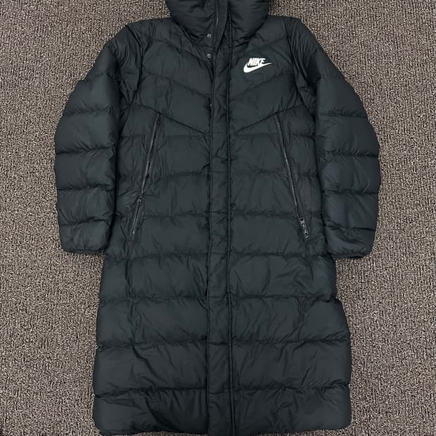 NIKE 나이키 덕다운 롱패딩 블랙 M