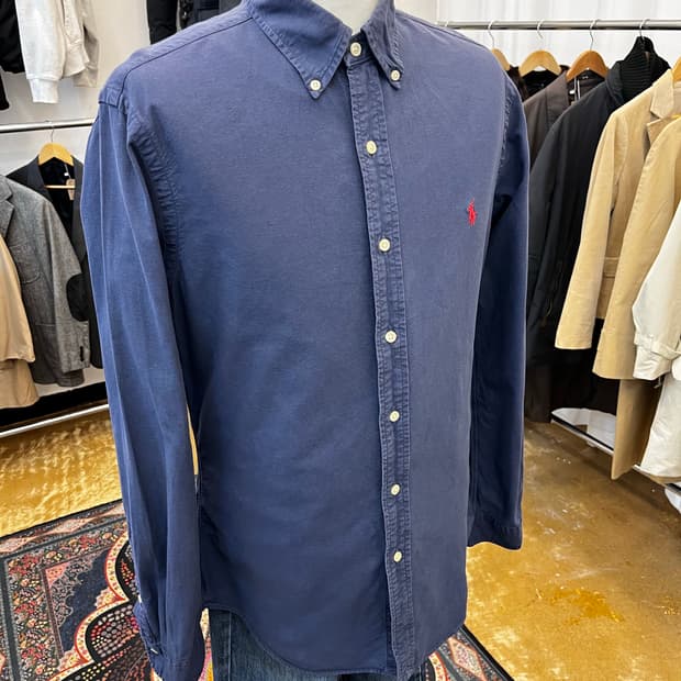 폴로 랄프 로렌 슬림핏 셔츠 네이비