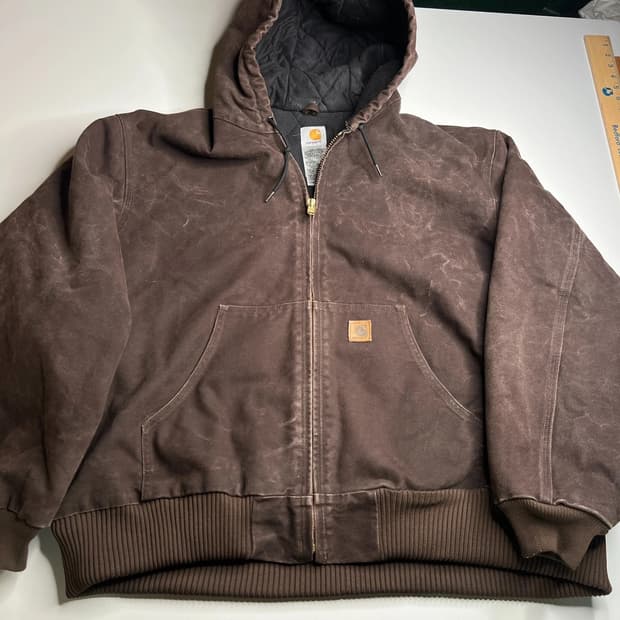 칼하트 J130 후드집업 자켓 브라운 2XL