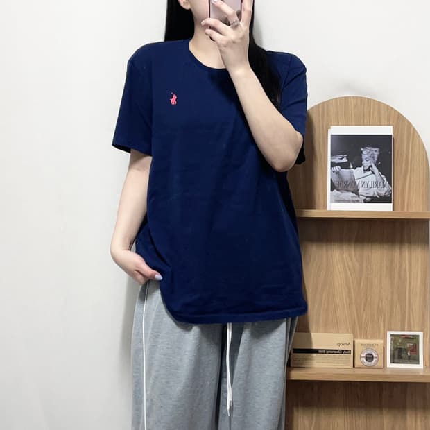 [정품] 폴로 네이비 / 핑크포니 반팔티 [ XL ]