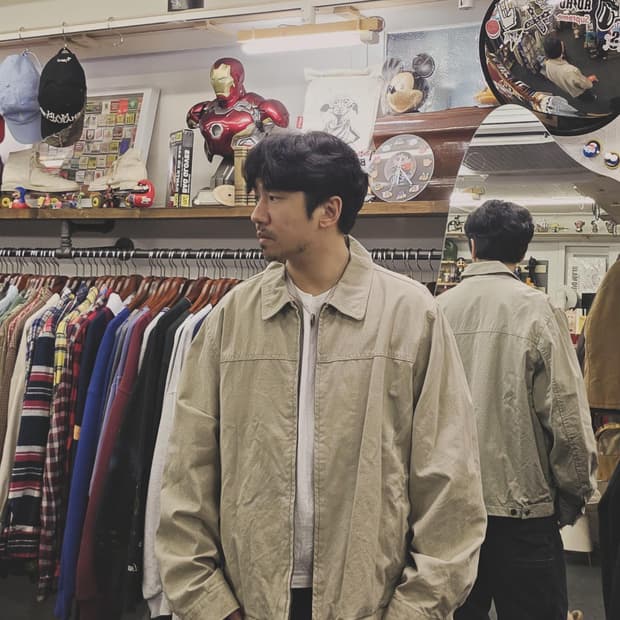 에디바우어 스윙탑 블루종 자켓