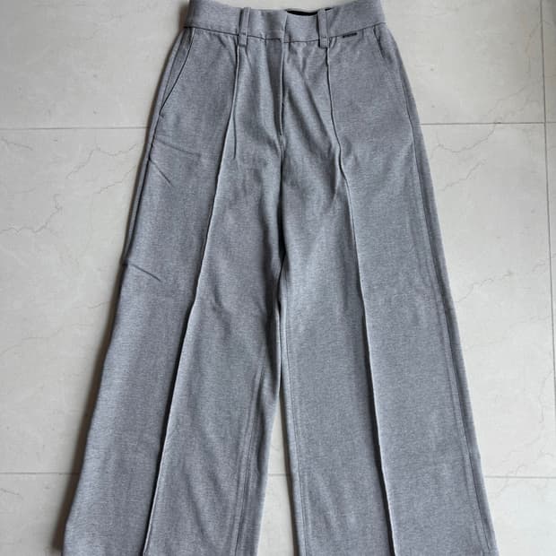 SYSTEM 회색 와이드 팬츠 (새상품)