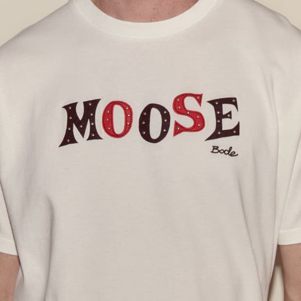 [S,M,L,XL]보디 BODE Moose 스터드 티셔츠