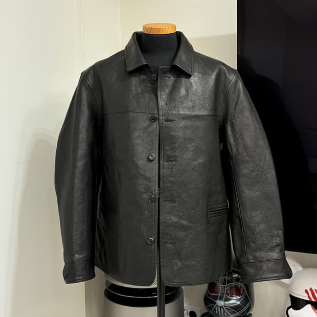 본쿠라 사샤 레더 카코트 40 새상품