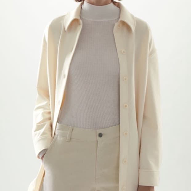 [코스 / COS] 여성 아이보리 셔츠