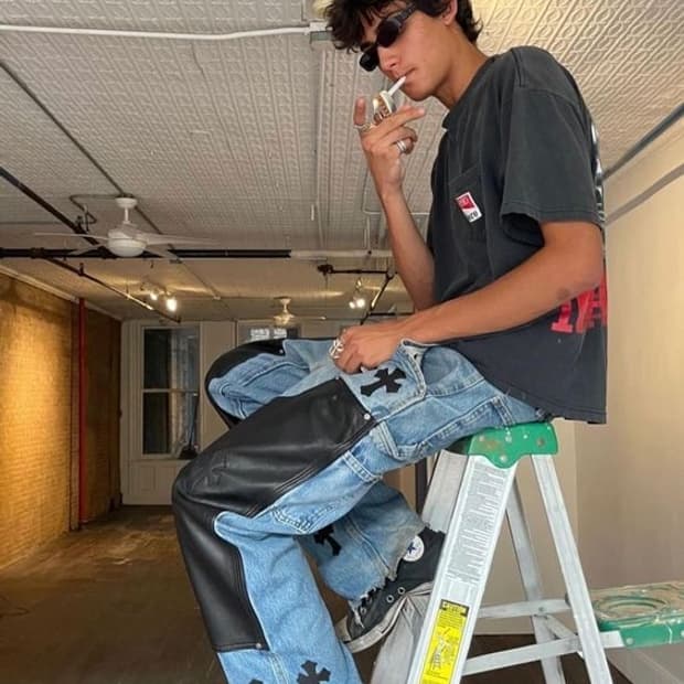 빈티지 말보로 언리미티드 포켓 반팔티