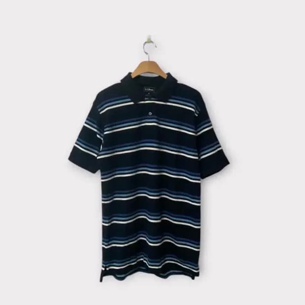 [새상품]엘엘빈 L.L.Bean 스트라이프 카라티 S-M