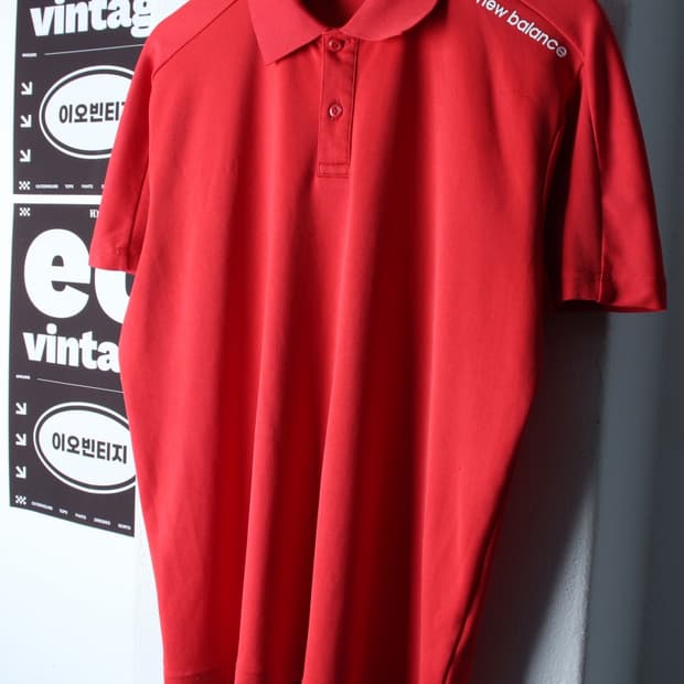 (XL-2XL) 뉴발란스 반팔 카라 티셔츠 겉면살짝 데미지-H34240