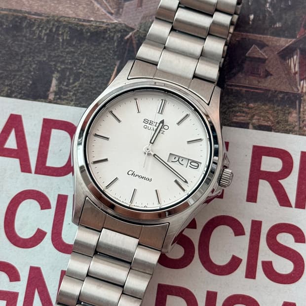 Seiko 세이코 쿼츠 Chronos Day-Date 1980