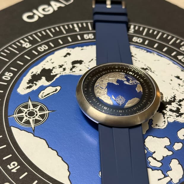 시가디자인 블루플래닛 티타늄 46mm 오토매틱 시계