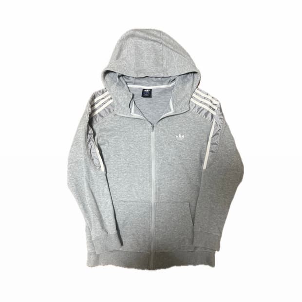 아디다스 그레이 후드집업