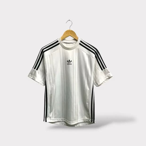아디다스 삼선 반팔 져지 화이트 XS-S