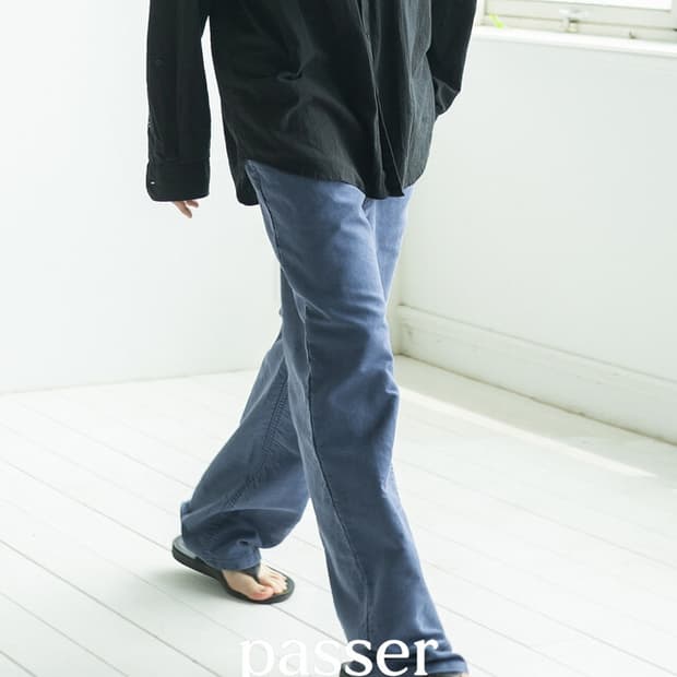 몰스킨 코튼 데님 페이드 블루 M사이즈