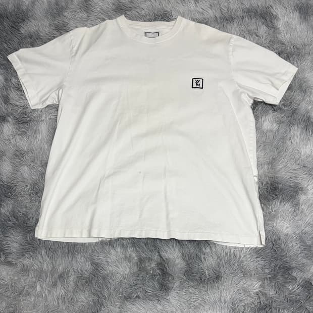 우영미 백로고 반팔티 <size 50>