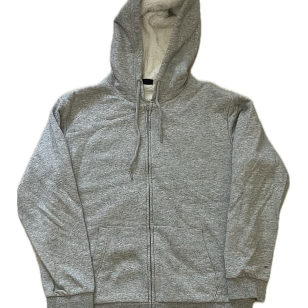 POLHAM 양털 후드집업 회색