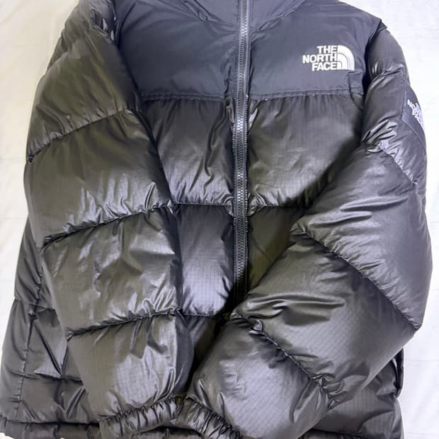 노스페이스 눕시 패딩 XL 유광블랙
