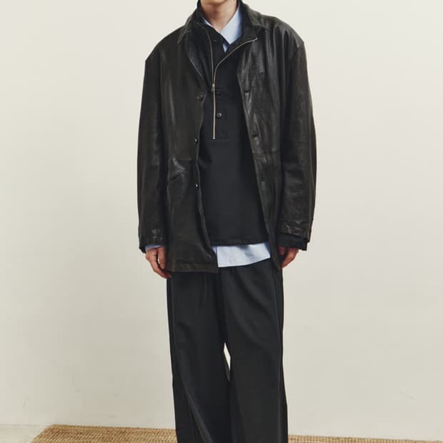 구매) 유스 워시드 레더 자켓 L