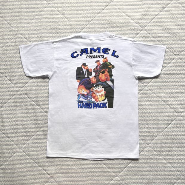 90s 빈티지 카멜 프로모 티셔츠