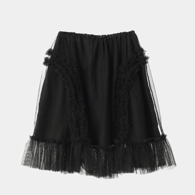 생긴스튜디오 banding ruffle sha skirt 