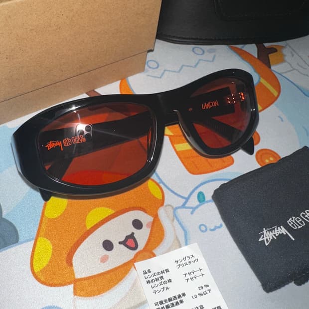 스투시 랜든 블랙 선글라스