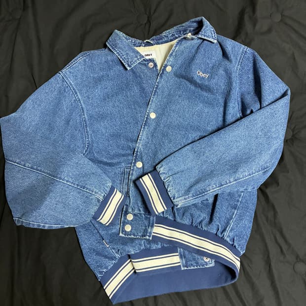 [L]오베이 데님 로즈 블루종