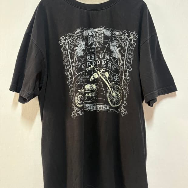 [XL] West Coast Choppers 레이어드 반팔 티셔츠