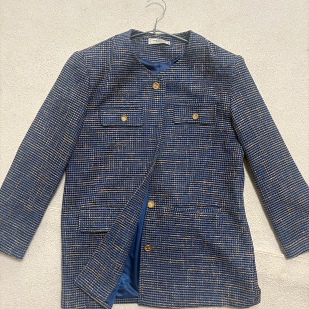 노카라 트위드자켓