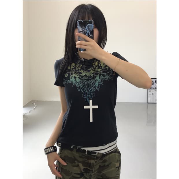 Doe Y2k Graphic Short Sleeve T-Shirts