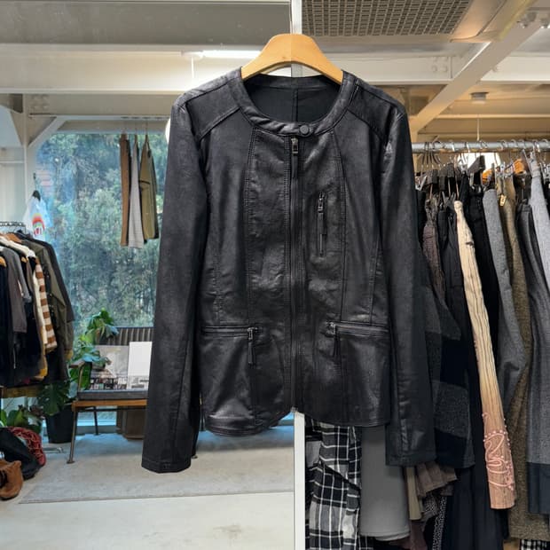 빈티지 폴리 카페레이서 자켓