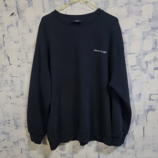 와릿이즌 블랙 맨투맨 