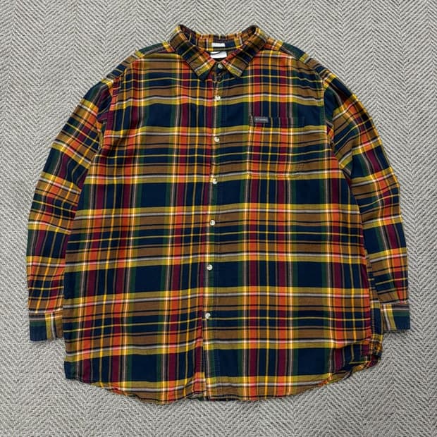 컬럼비아 체크 셔츠 v2695