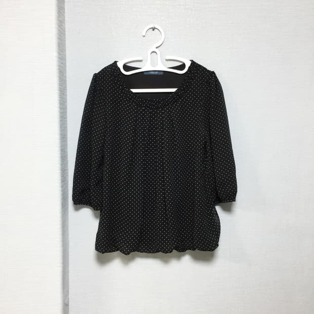Japanese vintage dot blouse