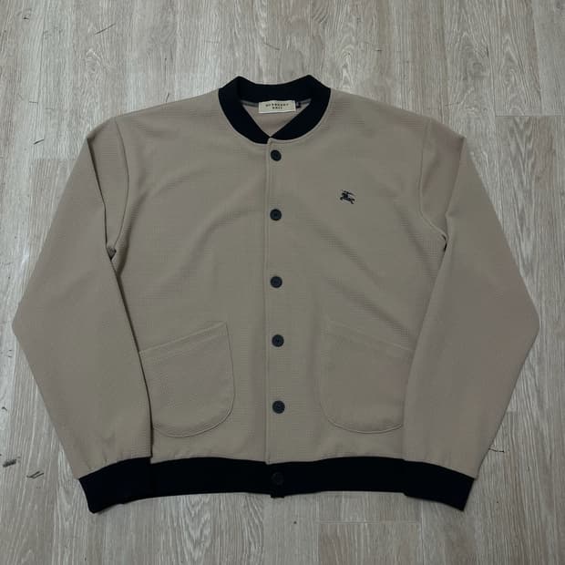 버버리 브릿 여성 기마로고 라이트 블루종 자켓 XL 